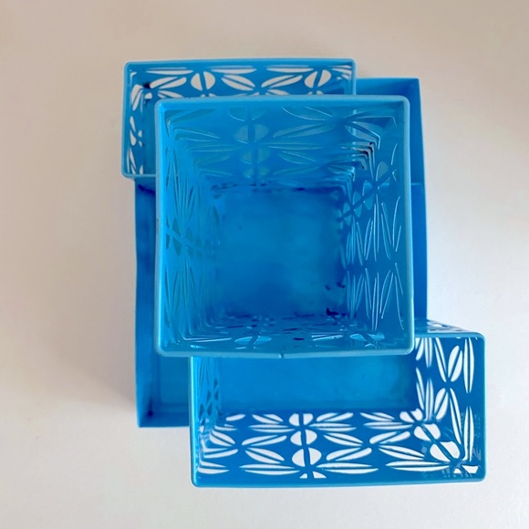 Blue Metal Desk Organizer Set - Picture 9 of 10